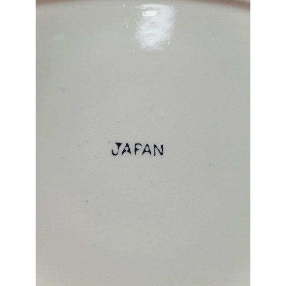 Vintage Flow Blue Transferware Oval Serving Dish - Picture 8 of 8